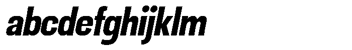 Ingrovia Bold Narrow Italic FONT