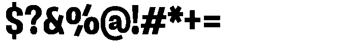 Ingrovia Bold Narrow Font OTHER CHARS