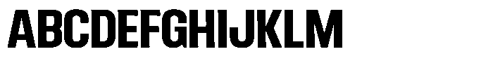 Ingrovia Bold Narrow Font UPPERCASE