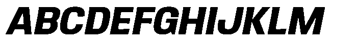 Ingrovia Bold Norm Italic Font UPPERCASE