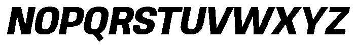 Ingrovia Bold Norm Italic Font UPPERCASE