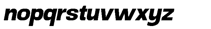 Ingrovia Bold Norm Italic Font LOWERCASE