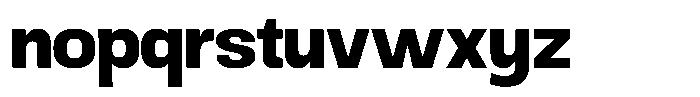 Ingrovia Bold Norm Font LOWERCASE