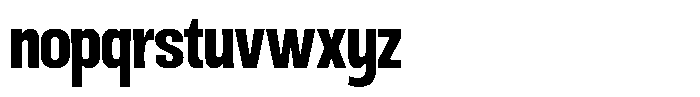 Ingrovia Bold Semi Condensed Font LOWERCASE