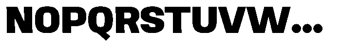 Ingrovia Extra Bold Expand Font UPPERCASE