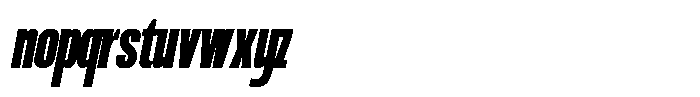 Ingrovia Extra Bold Italic Font LOWERCASE