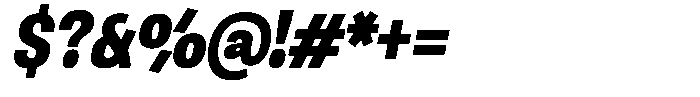 Ingrovia Extra Bold Narrow Italic Font OTHER CHARS