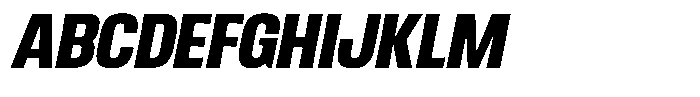Ingrovia Extra Bold Narrow Italic Font UPPERCASE
