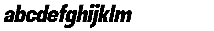 Ingrovia Extra Bold Narrow Italic FONT