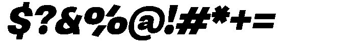 Ingrovia Extra Bold Norm Italic Font OTHER CHARS