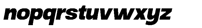 Ingrovia Extra Bold Norm Italic Font LOWERCASE