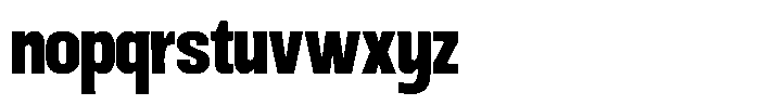 Ingrovia Extra Bold Semi Condensed Font LOWERCASE