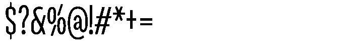 Ingrovia Light Condensed Font OTHER CHARS