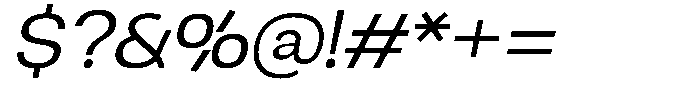 Ingrovia Light Expand Italic Font OTHER CHARS