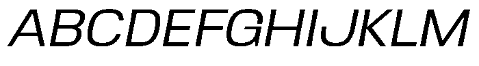 Ingrovia Light Expand Italic Font UPPERCASE