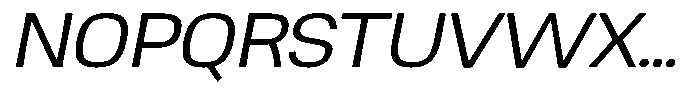 Ingrovia Light Expand Italic Font UPPERCASE