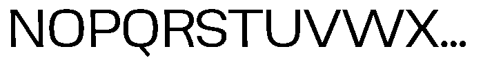 Ingrovia Light Expand Font UPPERCASE