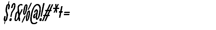 Ingrovia Light Italic Font OTHER CHARS