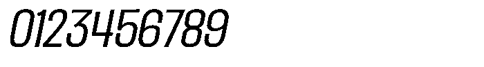 Ingrovia Light Narrow Italic Font OTHER CHARS
