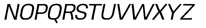Ingrovia Light Norm Italic Font UPPERCASE