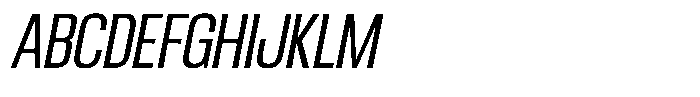 Ingrovia Light Semi Condensed Italic Font UPPERCASE