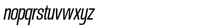 Ingrovia Light Semi Condensed Italic Font LOWERCASE