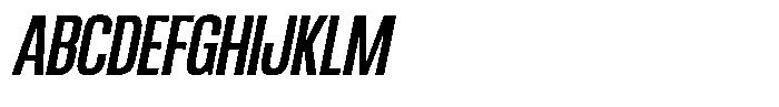 Ingrovia Medium Condensed Italic Font UPPERCASE