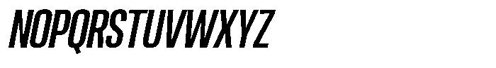 Ingrovia Medium Condensed Italic Font UPPERCASE