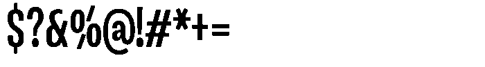 Ingrovia Medium Condensed Font OTHER CHARS