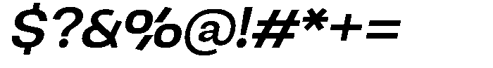 Ingrovia Medium Expand Italic Font OTHER CHARS