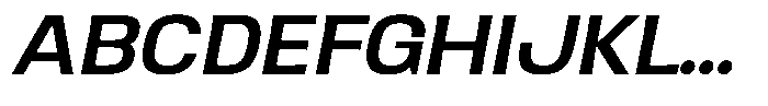 Ingrovia Medium Expand Italic Font UPPERCASE
