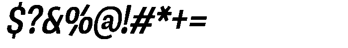 Ingrovia Medium Narrow Italic Font OTHER CHARS