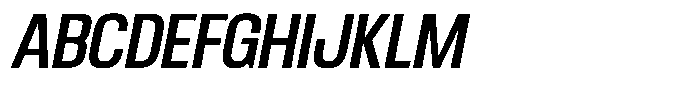 Ingrovia Medium Narrow Italic Font UPPERCASE
