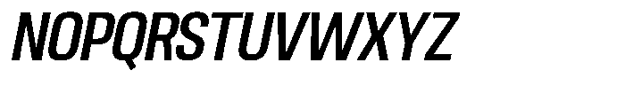 Ingrovia Medium Narrow Italic Font UPPERCASE