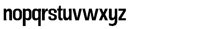 Ingrovia Medium Narrow Font LOWERCASE