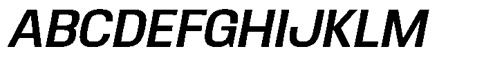 Ingrovia Medium Norm Italic Font UPPERCASE
