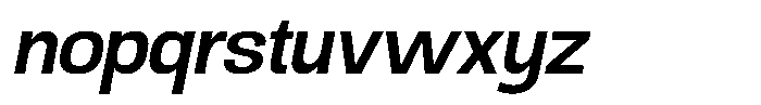 Ingrovia Medium Norm Italic Font LOWERCASE