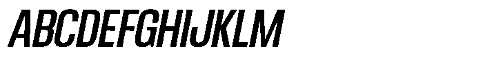 Ingrovia Medium Semi Condensed Italic Font UPPERCASE