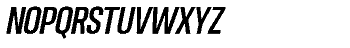 Ingrovia Medium Semi Condensed Italic Font UPPERCASE