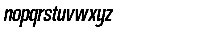 Ingrovia Medium Semi Condensed Italic Font LOWERCASE