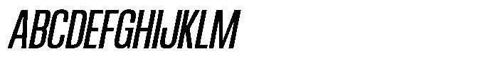 Ingrovia Regular Condensed Italic Font UPPERCASE