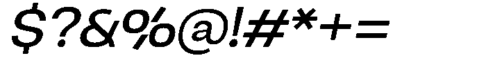 Ingrovia Regular Expand Italic Font OTHER CHARS