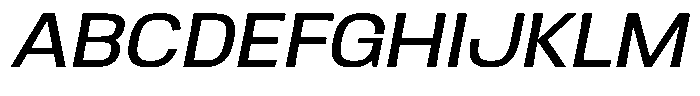 Ingrovia Regular Expand Italic Font UPPERCASE