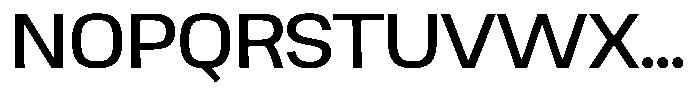 Ingrovia Regular Expand Font UPPERCASE