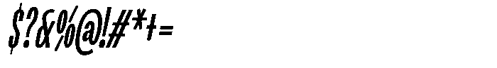 Ingrovia Regular Italic Font OTHER CHARS