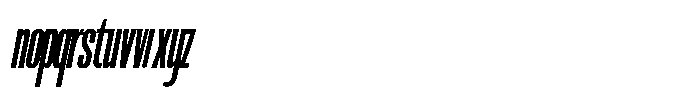 Ingrovia Regular Italic Font LOWERCASE