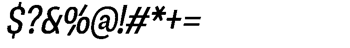 Ingrovia Regular Narrow Italic Font OTHER CHARS