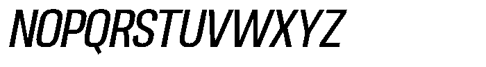 Ingrovia Regular Narrow Italic Font UPPERCASE