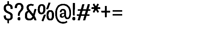 Ingrovia Regular Narrow Font OTHER CHARS