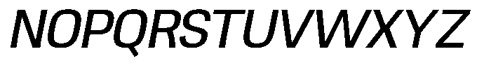 Ingrovia Regular Norm Italic Font UPPERCASE